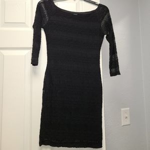 Black lace dress